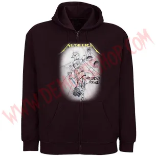 Sudadera Cremallera Metallica