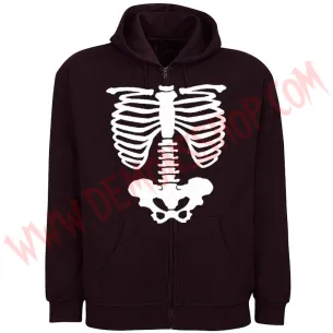 Sudadera Cremallera Esqueleto