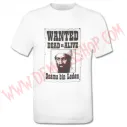 Camiseta MC Wanted Bin Laden (Blanca) OFERTA