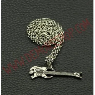 Colgante Guitarra skull