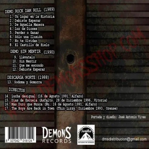 CD Rock D.A.M. - Demos 89-90