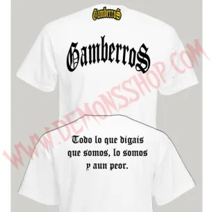 Camiseta MC Gamberros Clasica (Blanca)