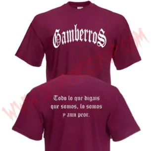 Camiseta MC Gamberros Clasica (Granate)