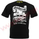 Camiseta MC Gamberros Livin la vida loca negra