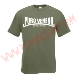 Camiseta MC Gamberros Puro veneno (verde)