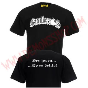 Camiseta MC Gamberros Ser joven no es delito