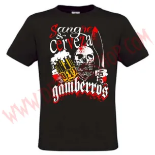 Camiseta MC Gamberros Sangre y Cerveza