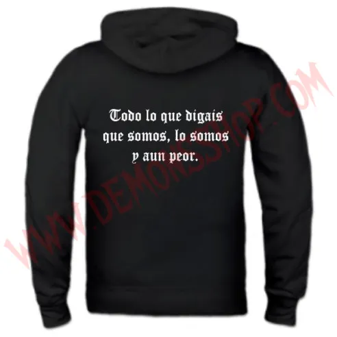 Sudadera Gamberros Clásica (negra)