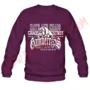Sudadera Gamberros Hate and chaos Sin Capucha (Granate)