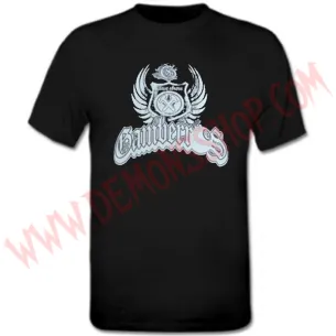 Camiseta MC Gamberros Escudo Clase obrera (negra)