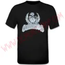 Camiseta MC Gamberros Escudo Clase obrera (negra)