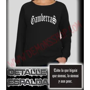 Sudadera Sin Capucha Chica Gamberras Clasica