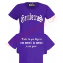 Camiseta MC Chica Gamberras Clasica (Morada)