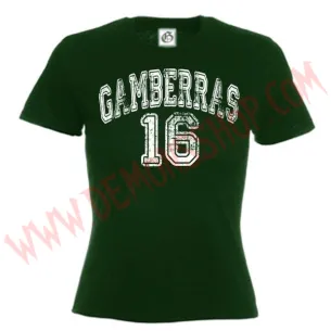 Camiseta MC Chica Gamberras 16 (Verde)