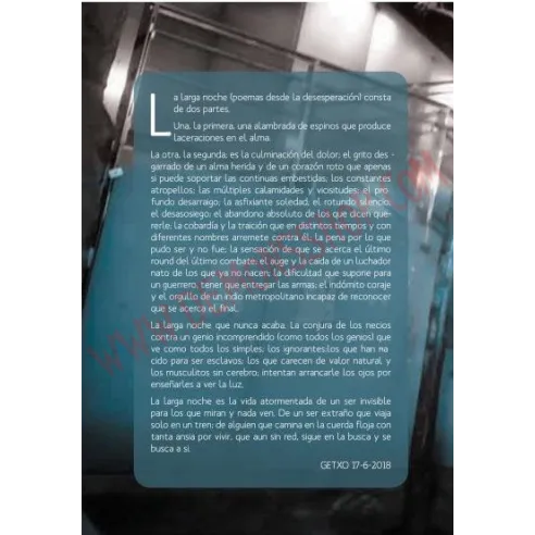 Libro La Larga Noche - Poemas Desde La Desesperación