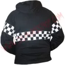 Sudadera Cremallera SKA Damero Negra