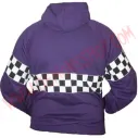 Sudadera Cremallera SKA Damero Morado