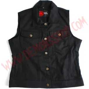 Chaleco Vaquero Chica Negro