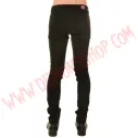 Pantalon Elastico Pitillo Negro Rocker