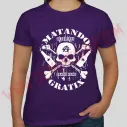 Camiseta Chica MC Matando Gratix (Morada)