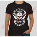 Camiseta Chica MC Matando Gratix (negra)