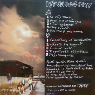 Vinilo LP Juicio Final ‎– Psychoagony 2