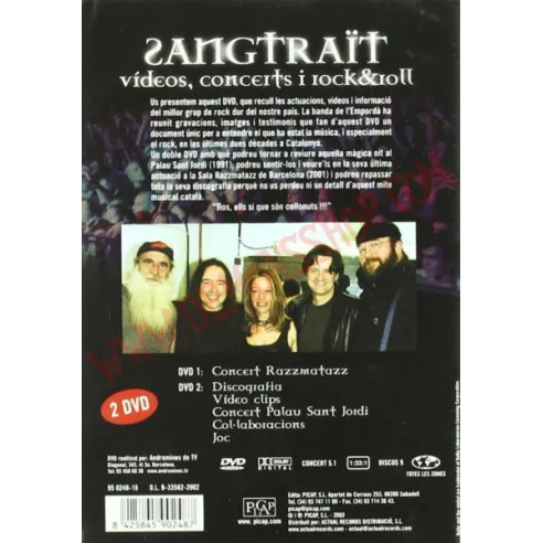 DVD Sangtraït ‎– Vídeos, Concerts I Rock & Roll