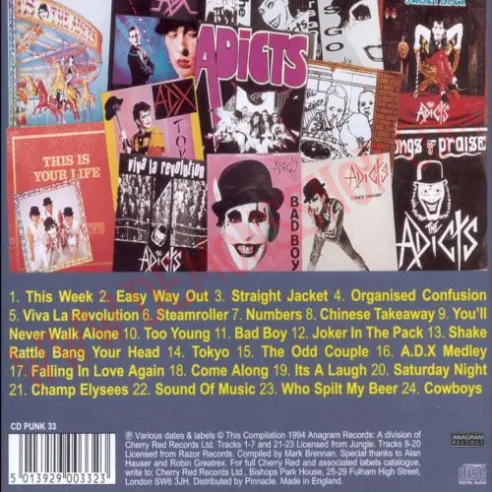 CD The Adicts - The Complete Adicts Singles Collection