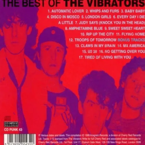 CD The Vibrators ‎– The Best Of...The Vibrators