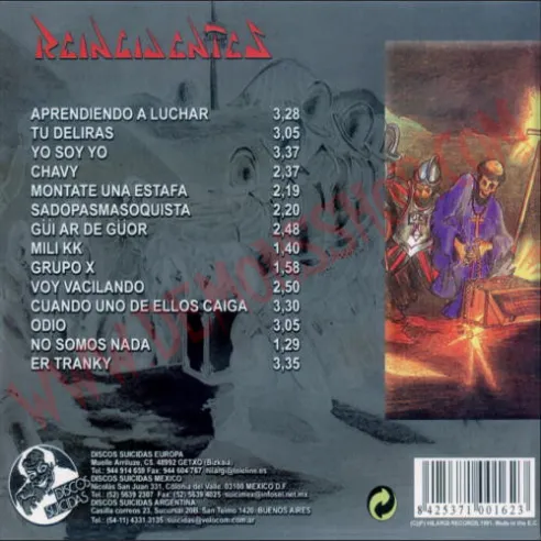 CD Reincidentes - ni un paso atras