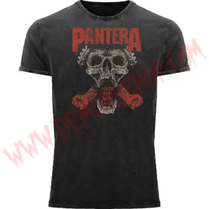 Camiseta MC Pantera (lavado a la piedra)