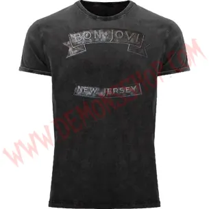 Camiseta MC Bon Jovi (lavado a la piedra)