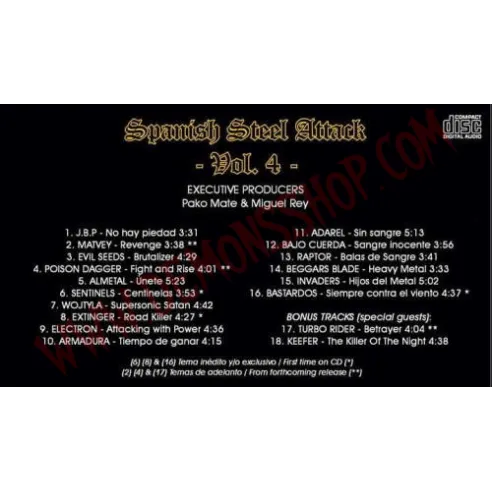 CD Spanish Steel Attack Vol 4