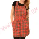 Vestido Pinafore Red Tartan