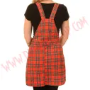 Vestido Pinafore Red Tartan