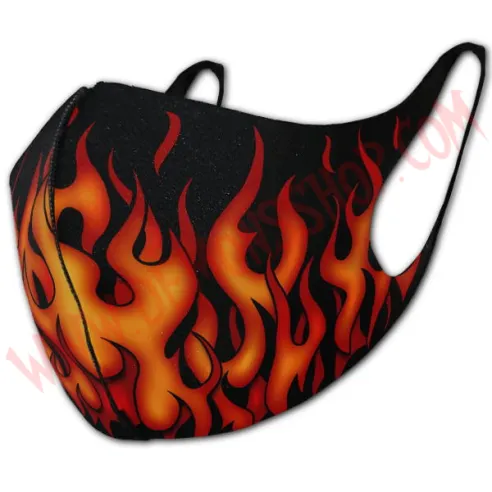 Mascarilla Tribal Flames