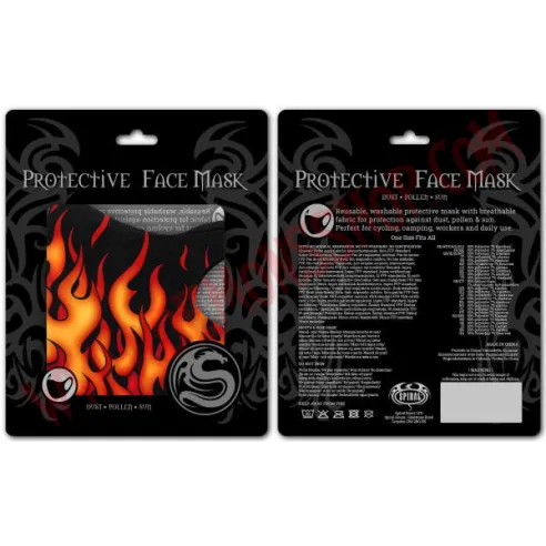 Mascarilla Tribal Flames