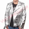 Chaqueta Clasica de Cuero Silver Deluxe