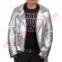 Chaqueta Mujer Clasica de Cuero Silver Deluxe