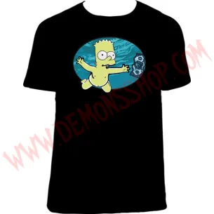 Camiseta MC Simpsons Nirvana 2