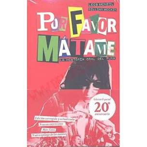 Libro por favor, matame - la historia oral del punk