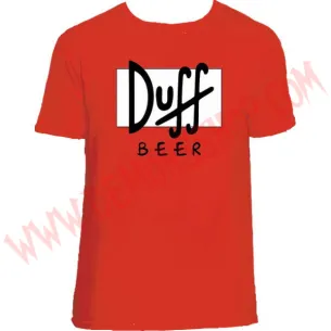Camiseta MC Duff Beer (Roja)