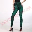 Leggings Vaquero Desgastado verde
