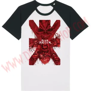 Camiseta Raglan MC Iron Maiden (Blanca)