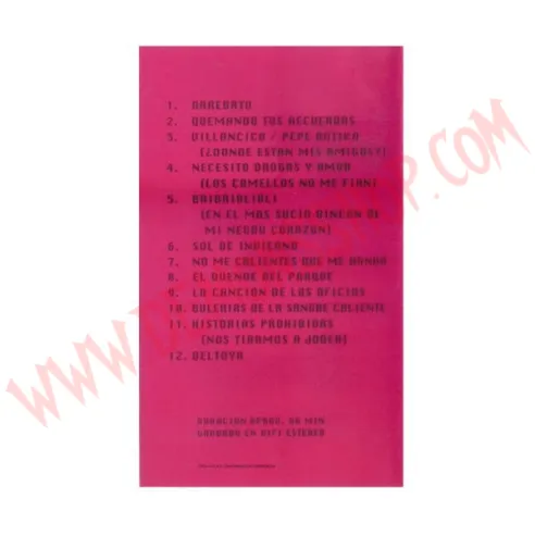 VHS Extremoduro - Nos tiramos a joder