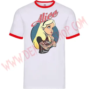 Camiseta MC Alice Tattoo (Ringer Rojo)