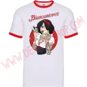 Camiseta MC Blancanieves Tattoo (Ringer Rojo)