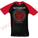 Camiseta Raglan MC Iron Maiden (Roja)