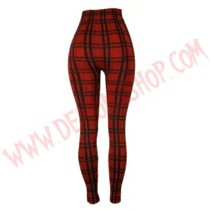 Leggings Cuadros Rojos 2