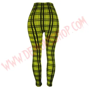 Leggings Cuadros Amarillo 2